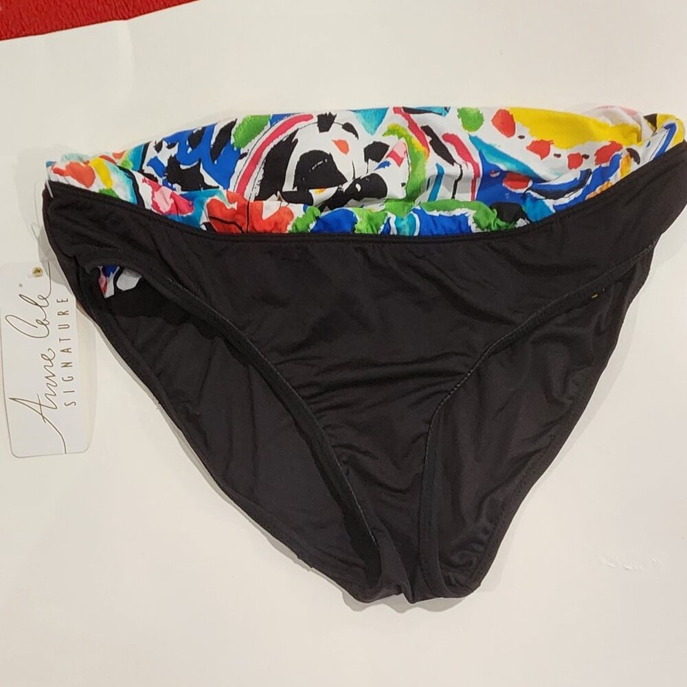 New Anne Cole Foldover Bikini Size M  #40